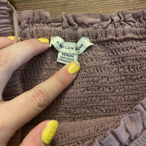 American Eagle light Purple long sleeve - Picture 4 of 4